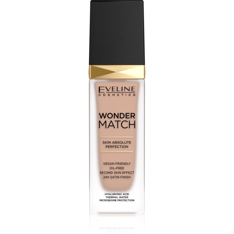 Eveline Cosmetics Wonder Match tartós folyékony alapozó hialuronsavval árnyalat 15 Natural 30 ml-Ár