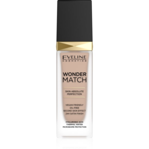 Eveline Cosmetics Wonder Match tartós folyékony alapozó hialuronsavval árnyalat 35 Sunny Beige 30 ml-Ár