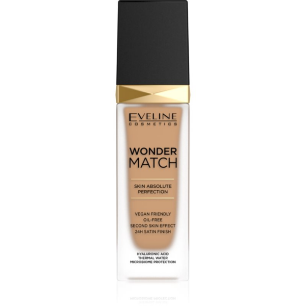 Eveline Cosmetics Wonder Match tartós folyékony alapozó hialuronsavval árnyalat 40 Sand 30 ml-Ár