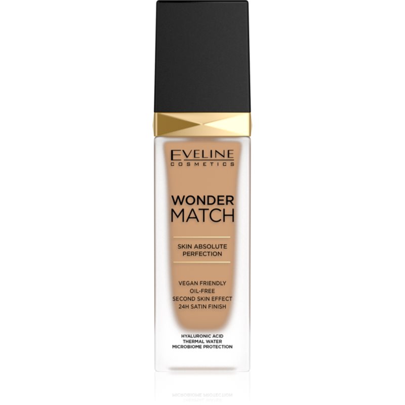 Eveline Cosmetics Wonder Match tartós folyékony alapozó hialuronsavval árnyalat 40 Sand 30 ml-Ár
