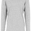 Extended T-shirt with long sleeves grey
