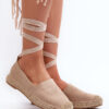 FB1 Kötött velúr Espadrilles Beige Ismann