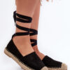FB1 Kötött velúr Espadrilles Black Ismann