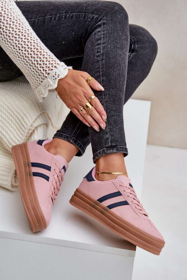 FB3 Női Platformos Sneakers Rózsaszín Egelia
