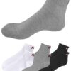 FILA Sportzoknik  szürke / fekete / fehér