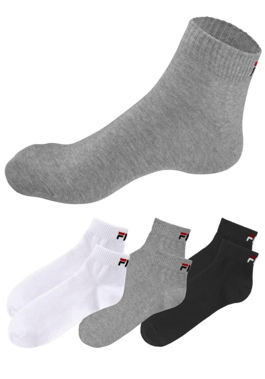 FILA Sportzoknik  szürke / fekete / fehér