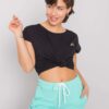 FITNESS Fekete női póló