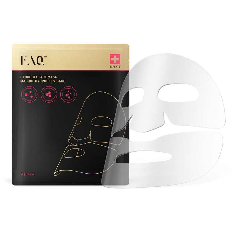 FOREO FAQ™ Glass Skin Collagen Face Mask hidrogél maszk az arcbőr kisimítására és a ráncok láthatóságának csökkentésére 5 db-ár