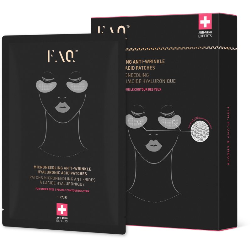 FOREO FAQ™ Microneedling Anti-Wrinkle ránctalanító szemkörnyéki tapaszok hialuronsavval 3x2 db-Ár