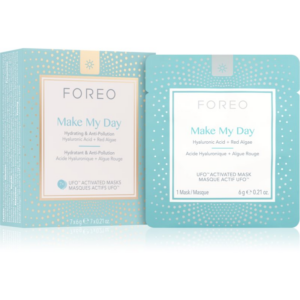 FOREO UFO™ Make My Day ápoló arcmaszk hidratáló hatással 7 x 6 g-Eredeti