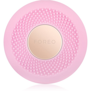 FOREO UFO™ Mini szónikus készülék az arcmaszk hatásának felgyorsítására utazási csomag Pearl Pink 1 db-Eredeti