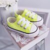 FR1 Gyerek csillámos tornacipő Lime Misty