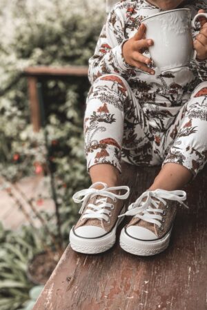 FR1 Gyermek csillogó tornacipő Rose Gold Bling-Bling
