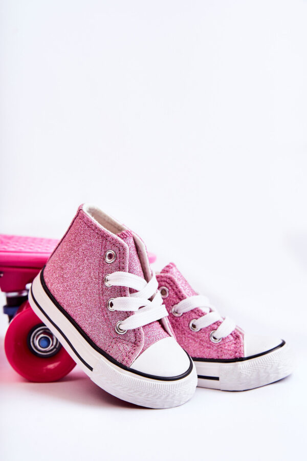 FR1 Gyermek magas tornacipő Pink Catrina