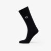 FRED PERRY Classic Laurel Wreath Sock Black/ Snow White 39-42-alacsony-ár