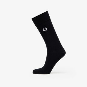 FRED PERRY Classic Laurel Wreath Sock Black/ Snow White 39-42-alacsony-ár