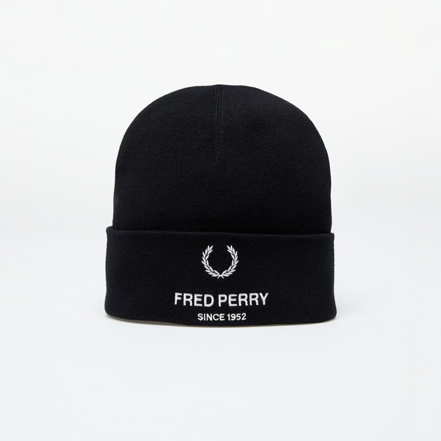 FRED PERRY Flp Poly Beanie Black Universal-alacsony-ár