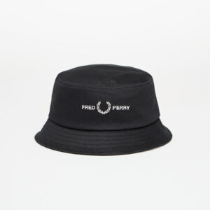 FRED PERRY Flp Twill Bucket Hat Black M-alacsony-ár