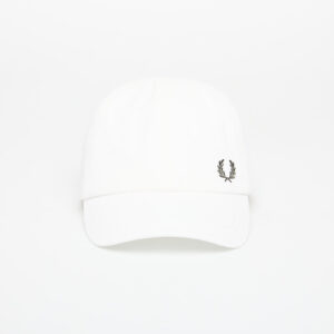 FRED PERRY Pique Classic Cap Snow White/ Court Green Universal-alacsony-ár