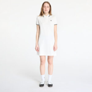 FRED PERRY The Twin Tipped Dress Snow White/ Court Green 36-alacsony-ár
