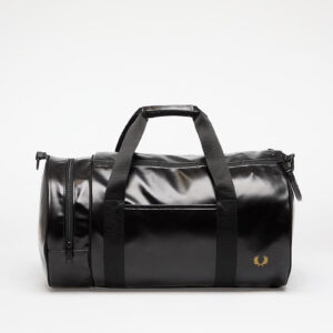 FRED PERRY Tonal Classic Barrel Bag Black/ Gold Universal-alacsony-ár