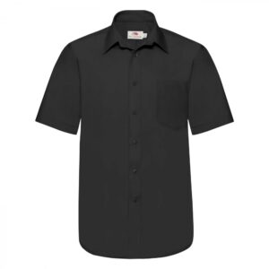 FRUIT OF THE LOOM F14•SHORT SLEEVE POPLIN SHIRT