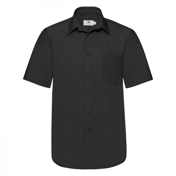 FRUIT OF THE LOOM F14•SHORT SLEEVE POPLIN SHIRT