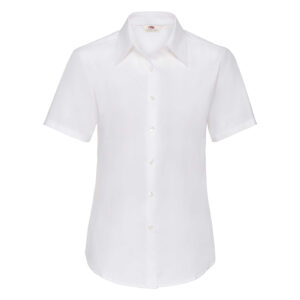 FRUIT OF THE LOOM F16•LADIES SHORT SLEEVE OXFORD SHIRT