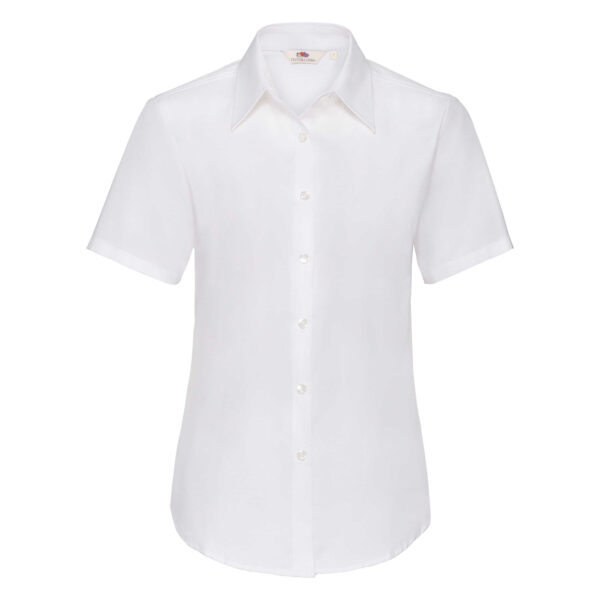 FRUIT OF THE LOOM F16•LADIES SHORT SLEEVE OXFORD SHIRT