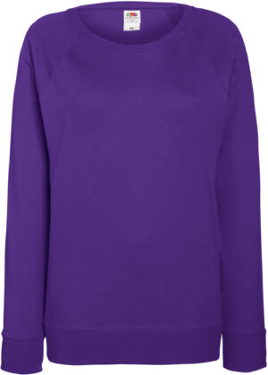 FRUIT OF THE LOOM FN25•LADIES LIGHTWEIGHT RAGLAN SWEAT