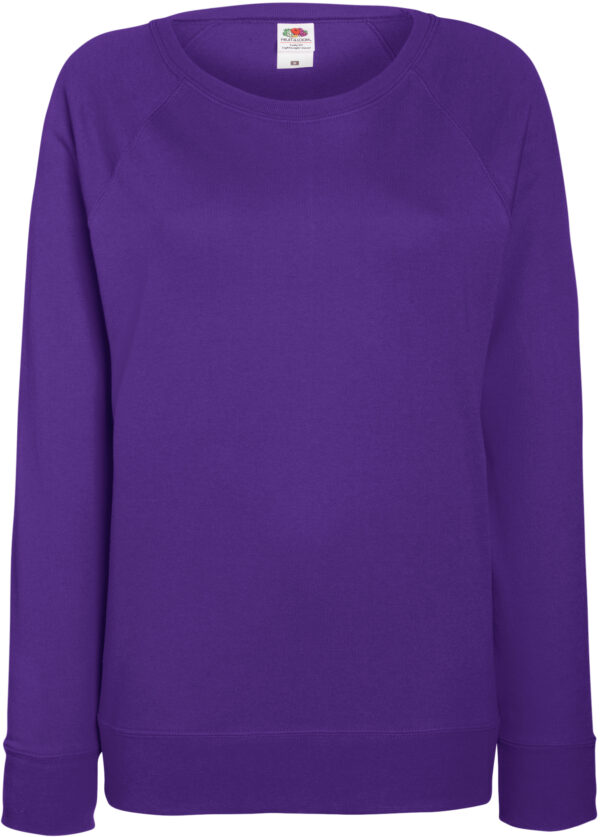 FRUIT OF THE LOOM FN25•LADIES LIGHTWEIGHT RAGLAN SWEAT