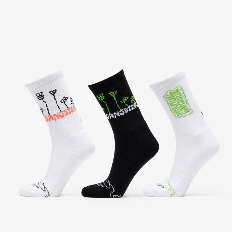 FTSHP x Spiritual Gangster Socks 3-Pack Black/ White 36-38-alacsony-ár
