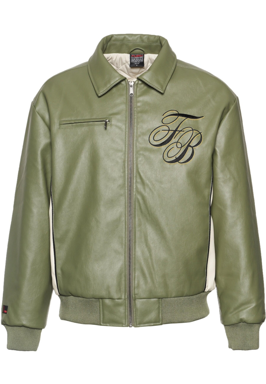 FUBU Átmeneti dzseki  sárga / khaki / fekete / piszkosfehér-Ár