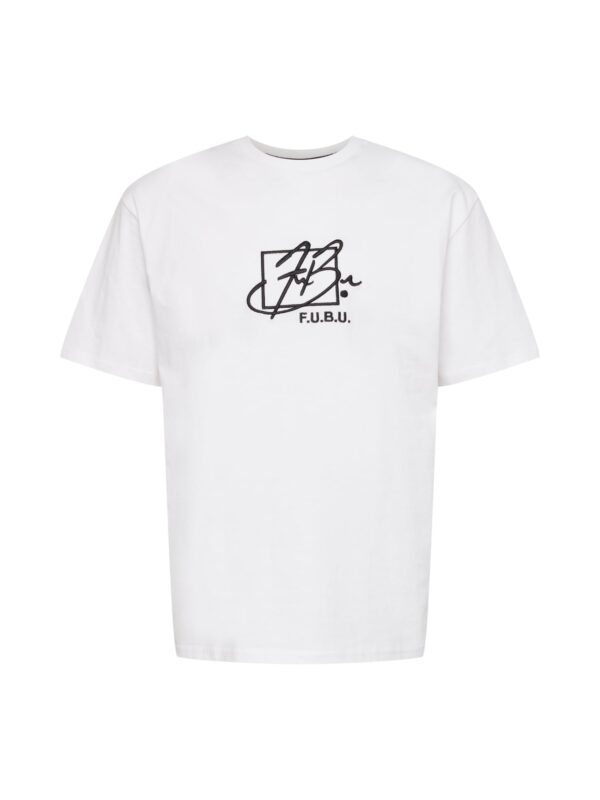 FUBU Póló 'Essential'  fekete / fehér-hu
