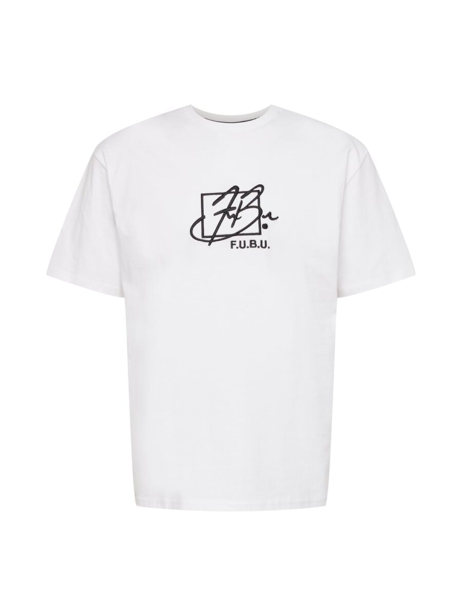 FUBU Póló 'Essential'  fekete / fehér-hu