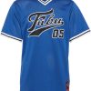 FUBU Póló 'Varsity'  királykék / fekete / fehér-Ár