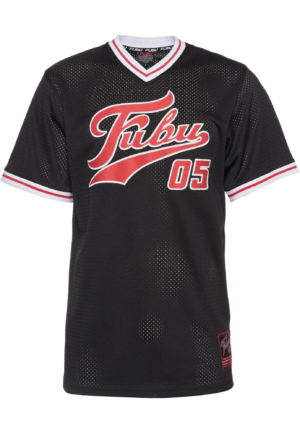 FUBU Póló 'Varsity'  piros / fekete / fehér-Ár