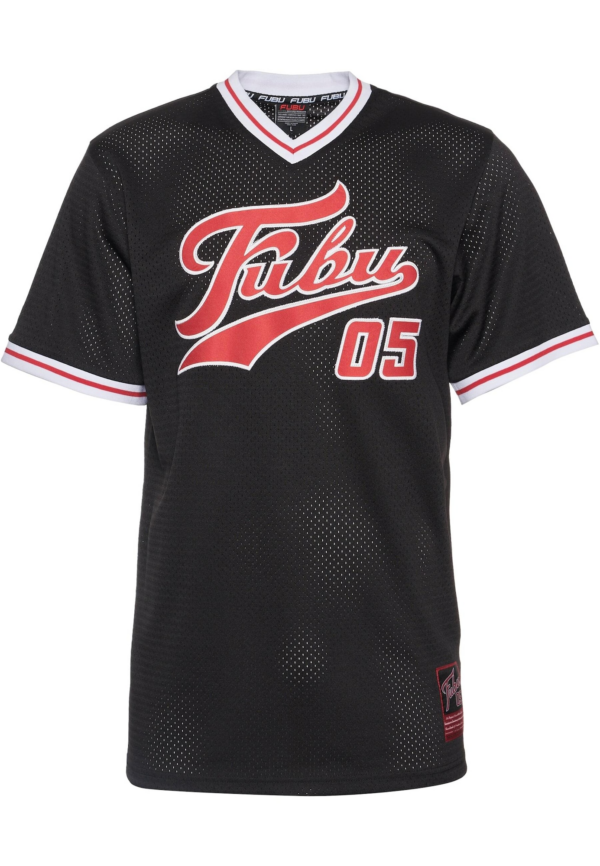 FUBU Póló 'Varsity'  piros / fekete / fehér-Ár