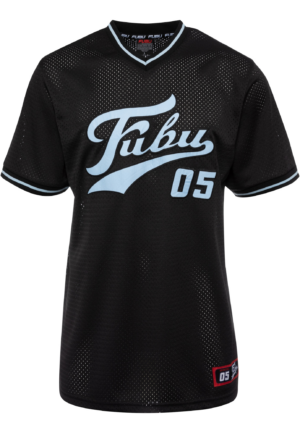 FUBU Póló 'Varsity'  világoskék / fekete-Ár