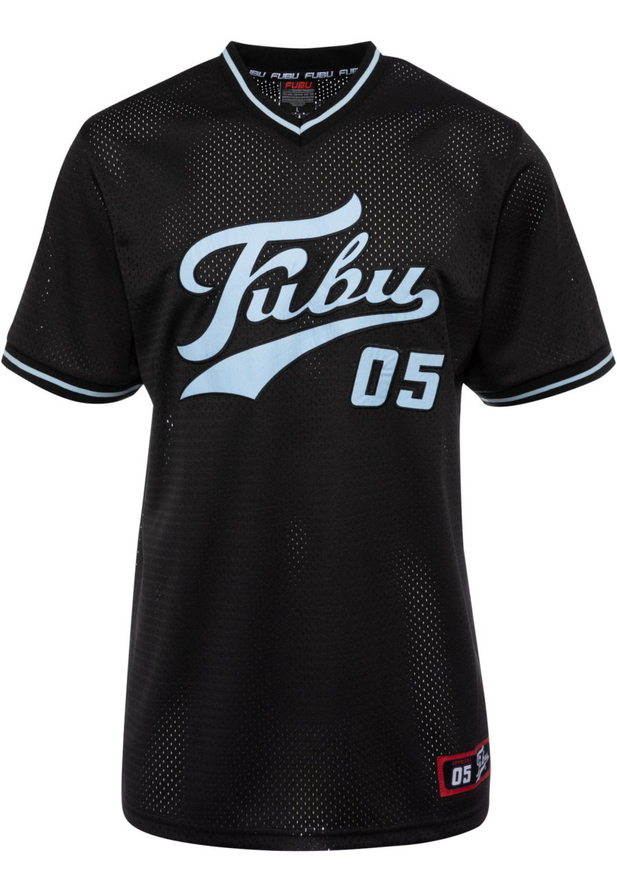 FUBU Póló 'Varsity'  világoskék / fekete-Ár