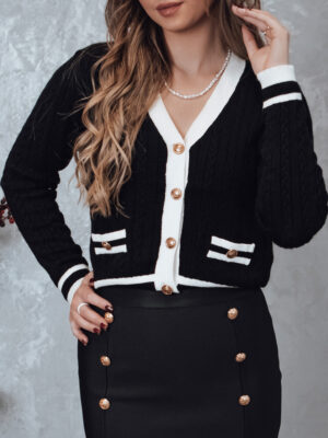 FUZZY női pulóver fekete Dstreet