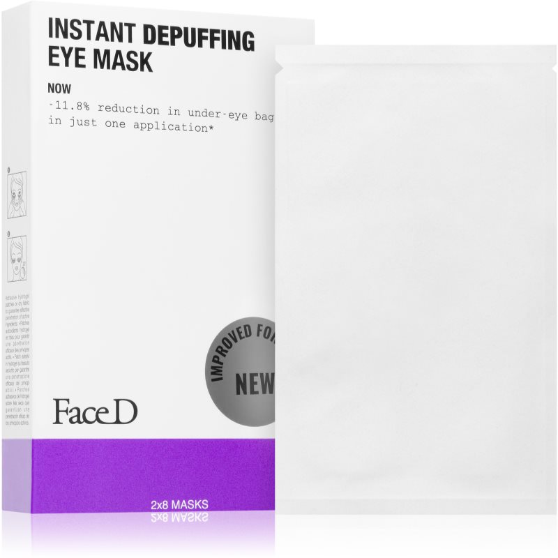 Face D Instant Depuffing hidrogél maszk a szem körül a duzzanatokra és a sötét karikákra 2x8 db-Ár