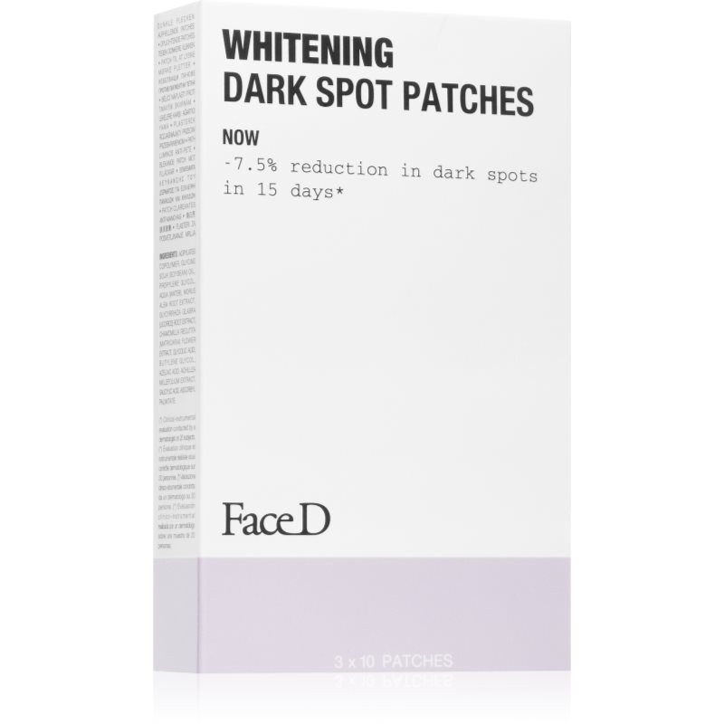 Face D Whitening tapasz problémás bőrre a sötét foltok ellen 3x10 db-Ár