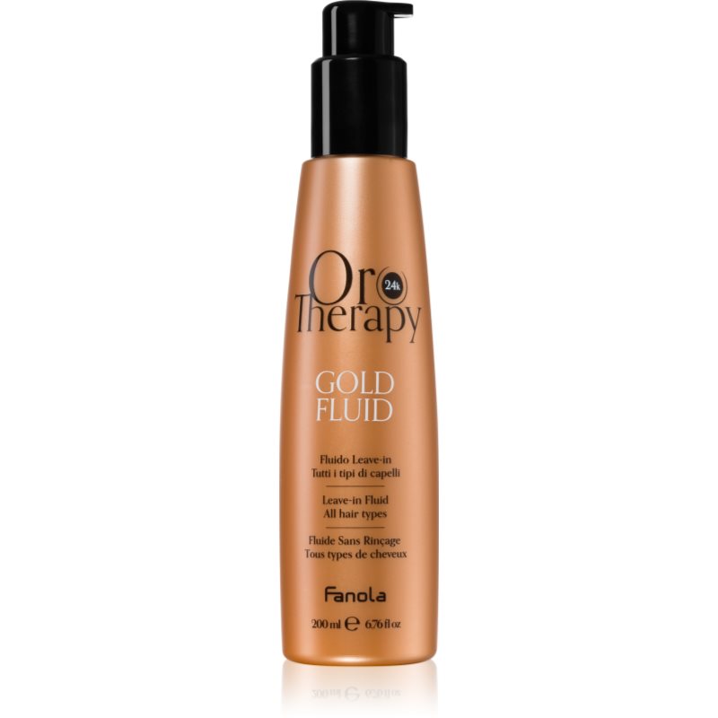 Fanola Oro Therapy Gold Fluid tej a hajra 24 karátos arannyal 200 ml-Ár