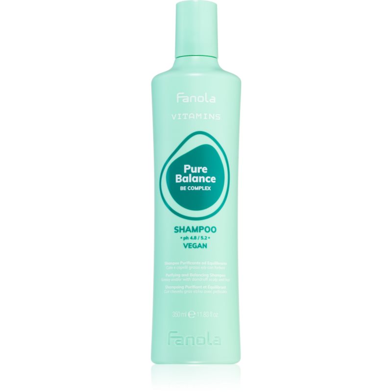 Fanola Vitamins Pure Balance Shampoo tisztító sampon zsíros korpa ellen 350 ml-Ár