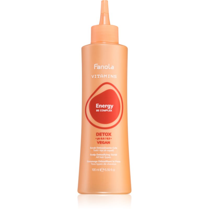 Fanola Vitamins Scalp Detoxifying Scrub tisztító peelinges gél minden hajtípusra 195 ml-Ár