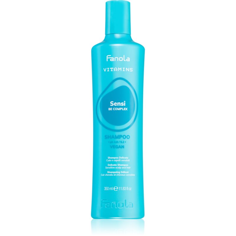 Fanola Vitamins Sensi Delicate Shampoo finom állagú tisztító sampon nyugtató hatással 350 ml-Ár
