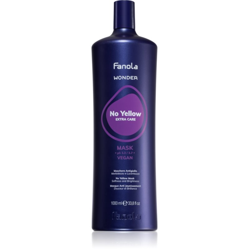 Fanola Wonder No Yellow Extra Care Mask haj maszk semlegesíti a sárgás tónusokat 1000 ml-Ár