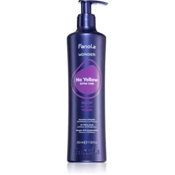 Fanola Wonder No Yellow Extra Care Mask haj maszk semlegesíti a sárgás tónusokat 350 ml-Ár
