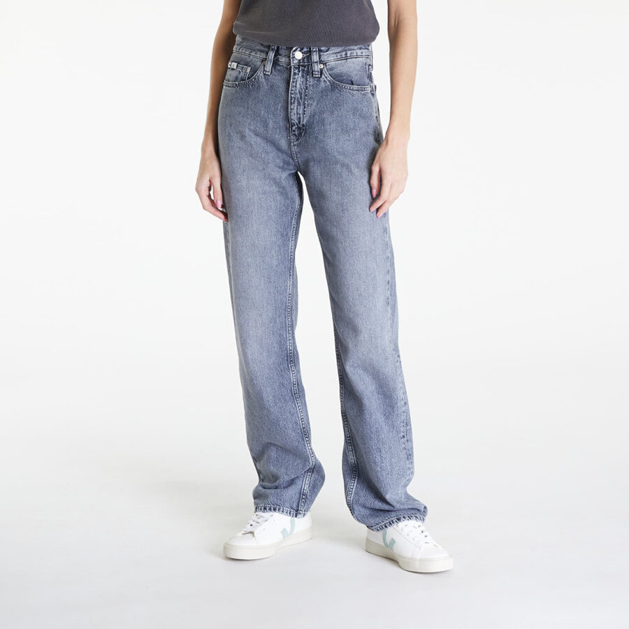 Farmer Calvin Klein Jeans High Rise Straight Jeans Denim Grey W28/L30-alacsony-ár